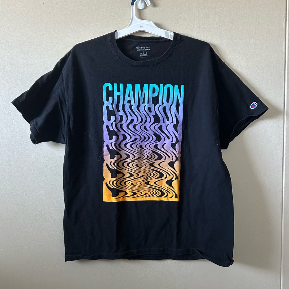 Champion Black Graphic T-Shirt